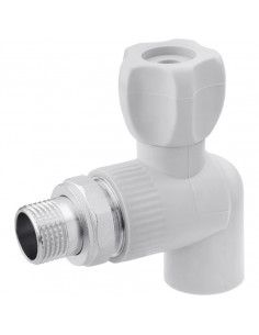 Кран кульовий радіаторний кутовий 20х1/2"