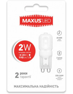 MAXUS LED 2W 4100К  G9  (1-LED - 202)