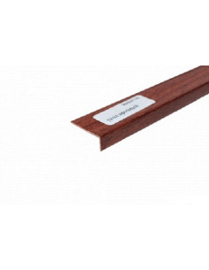 Кут декоративний арочний ПВХ (10*20*2700мм) каштан