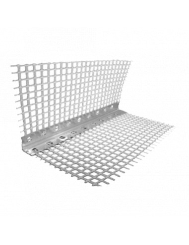 Кутник алюмінієвий перфорований із сіткою 2,5м 7*7