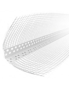 Кутник пластиковий перфорований із сіткою 2,5м 7*7