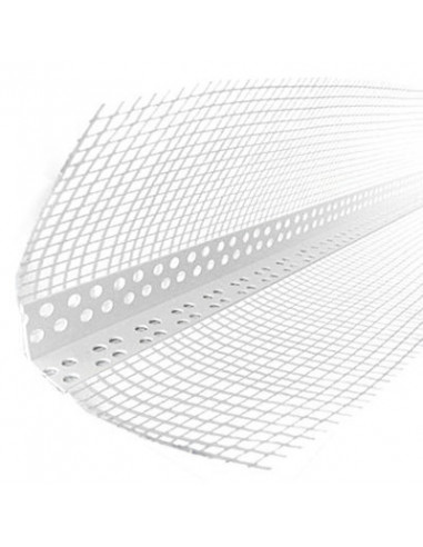 Кутник пластиковий перфорований із сіткою 2,5м 7*7