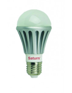 Лампа LED Saturn, LL27.07N3, CW (E27) 7W (мет. радіатор, шар мал.)