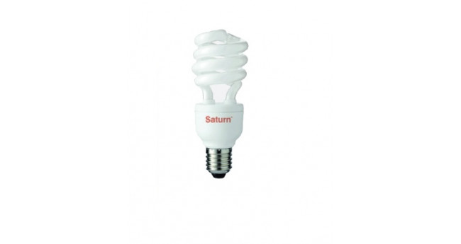 Лампа Saturn ES14.07, СW6500, E27, 15W (спираль)