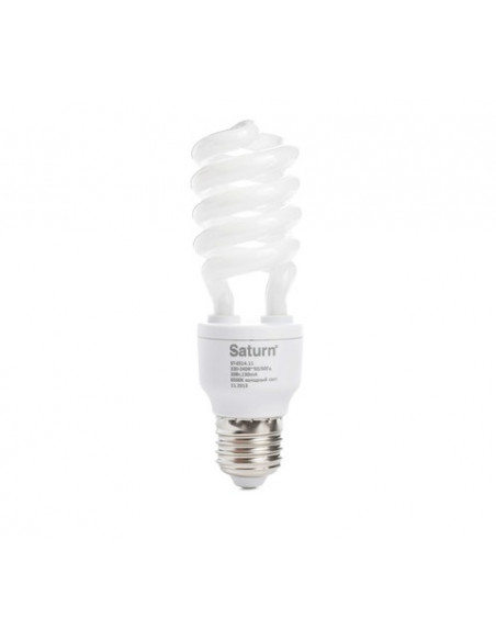 Лампа Saturn, ES14.11, CW6500, E27, 20W (спіраль)