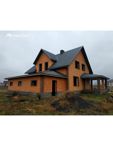 Лист волокнистоцементний хвилястий 1750*1130 графіт TM "FIBRODAH" Classic