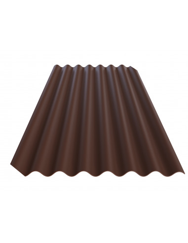 Лист волокнистоцементний хвилястий 1750*1130 коричневий TM "FIBRODAH" Classic