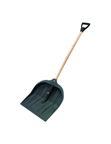 Лопата для снігу пластик., з метал. планкою, 480х580мм (Україна)