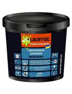Мастика Гідроізоляційна акрил біла LACRYSIL 1,2 кг