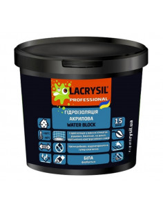 Мастика Гідроізоляційна акрил супереластична  LACRYSIL 3кг