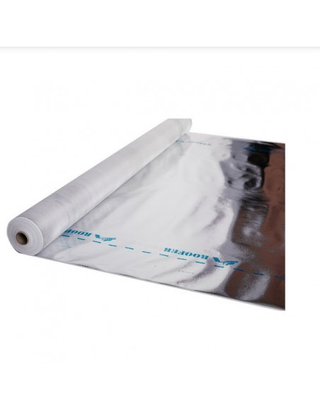 Мембрана пароізоляційна металізована ALUMINIUM 100 (70м2 1,6х43,75 м) 90гр/м кв  