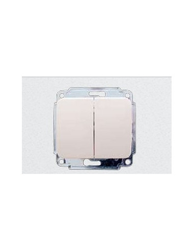 Механізм вимикача АсКо 2-кл. BB10-2-0-Sq-W,