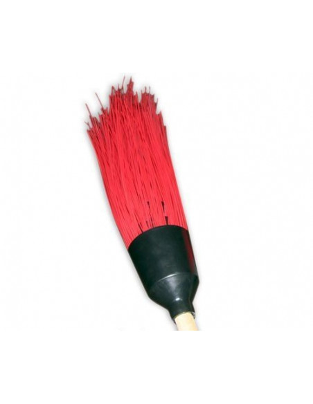 Мітла пластмасова ЛЮКС 5 кілець (кольорова)