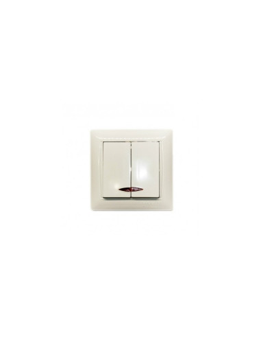  вимикач PRIMERA 2 кл. з підсв.