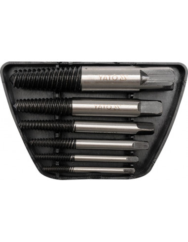 Набір екстракторів YATO: М3-М25 мм, N°1-6. для зламаних гвинтів. 6 од