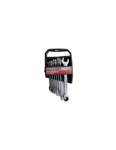 Набір ключів комбінованих з тріскачкою COLD STAMPED 8 од. Haisser 48484