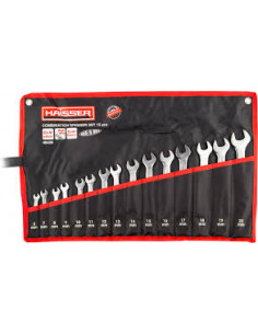 Набір ключів комбінованих. 15шт (6,7,8......22) HAISSER