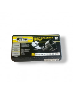 Набір пил кільцевих 12 предметів (d 19,22,29,32,35,38,44,51,64) WERK