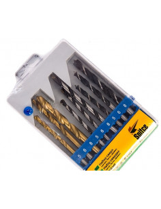 Набір свердл (металу з титан.бетон, дерево), 9шт.