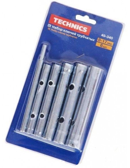 Набір трубчастих ключів 6 шт (8 -17) TECHNICS
