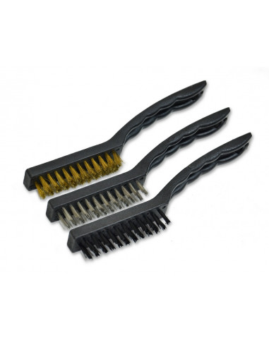 Набір щіток 3шт Латунь, нейлон, YATO