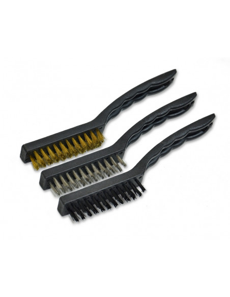 Набір щіток 3шт Латунь, нейлон, YATO