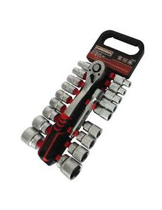 Набор насадок торцевых (8-32мм) с тресчетк 72 зуб.. 1/2" 20ед. HAISSER 