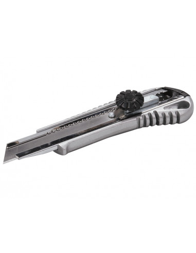 Ніж сегментний, металевий корпус, обертовий фіксатор, лезо 18 мм "Світязь"