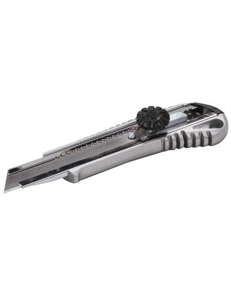 Ніж сегментний, металевий корпус, обертовий фіксатор, лезо 18 мм "Світязь"