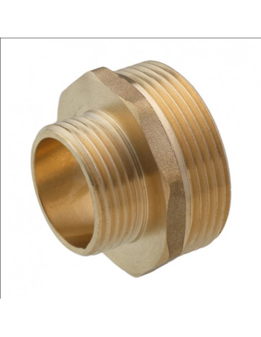 Ніпель перехідний STA 1 1/2"х3/4" ЗЗ латунний