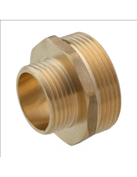 Ніпель перехідний STA 1 1/2"х3/4" ЗЗ латунний