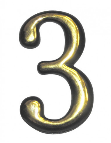 Номер пластиковий №3 великий