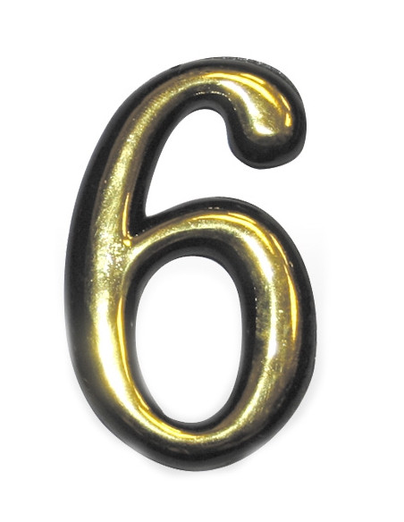 Номер пластиковий №6 великий
