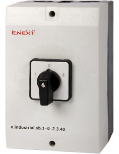 Пакетний перемикач у корпусі E.Next e.industrial.sb.1-0-2.3.40, 3р, 40А (1-0-2) i0360006