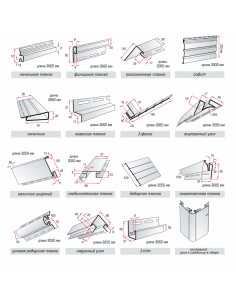 Панель вінілова салатова 3,66*0,23*1,2 мм. (0,842м2) 2