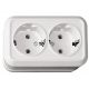 Розетка Luxel OPERA 2-на з заземленням