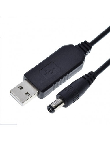 Підвищуючий USB перетворювач кабель  з 5 в постійного струму на 12 В, 2,1x5,5 м