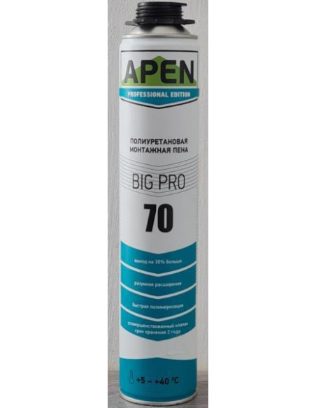 Піна APEN BIG Pro 70 пістолет 880мл/1008гр
