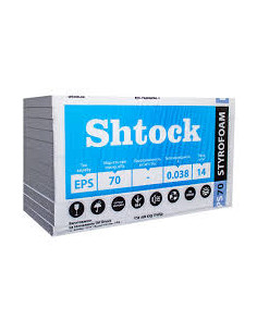 Пінопласт Шток (Shtock) EPS 70, 30мм, 1000*500  (14 кг/м.куб.)