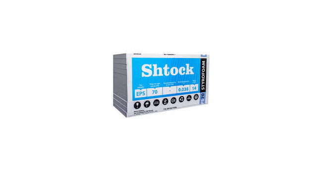 Пінопласт Шток (Shtock) EPS 70, 30мм, 1000*500  (14 кг/м.куб.)
