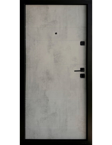 ПЛ-20: Двері металеві МДФ/МДФ ТИП13 2050*860 ліві (оксид темний/оксид свiтлий)