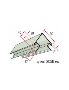 Планка кут зовнішній салатовий 3,05 м
