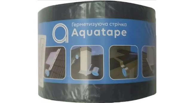 Покрівельно-герметизуюча стрічка Aquatape 75*3м  Graphite