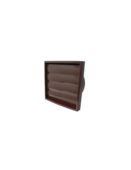 Решітка вент з гравітаційними жалюзями КОРИЧНЕВА KRZ 100/125