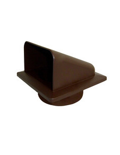 Решітка вентиляційна з кришкою KRD 100 КОРИЧНЕВА