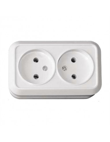 Розетка Luxel OPERA 2 місце без заземлення