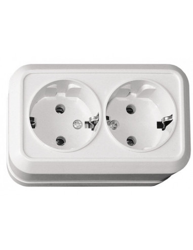 Розетка Luxel OPERA 2-на з заземленням