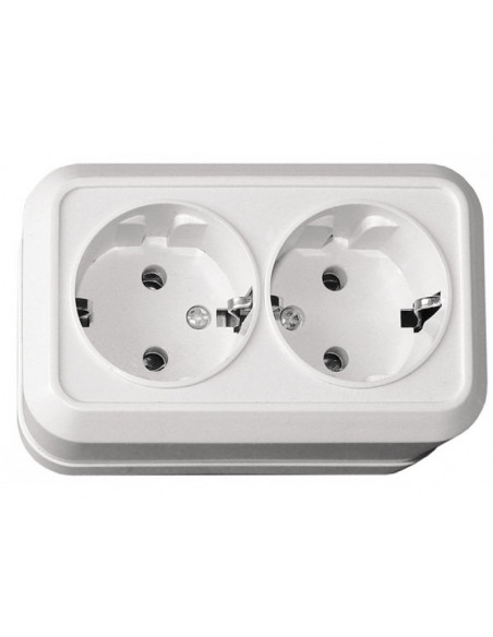 Розетка Luxel OPERA 2-на з заземленням
