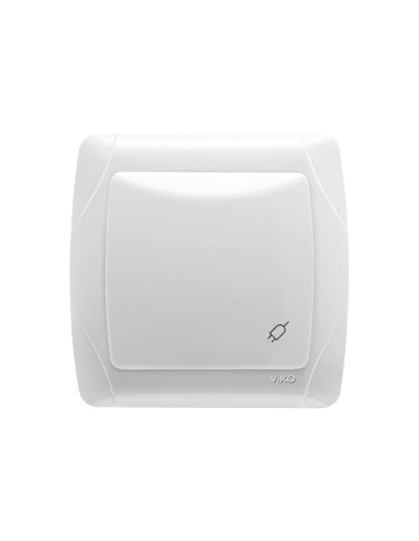 Розетка Viko Carmen 1 місце із кришкою з заземленням