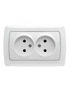 Розетка Viko Carmen 2 места без заземления